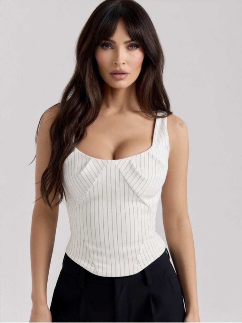 House of CB ‘SELMA’ Corset Top in White/ Small US4-6 $135 - Picture 5 of 11